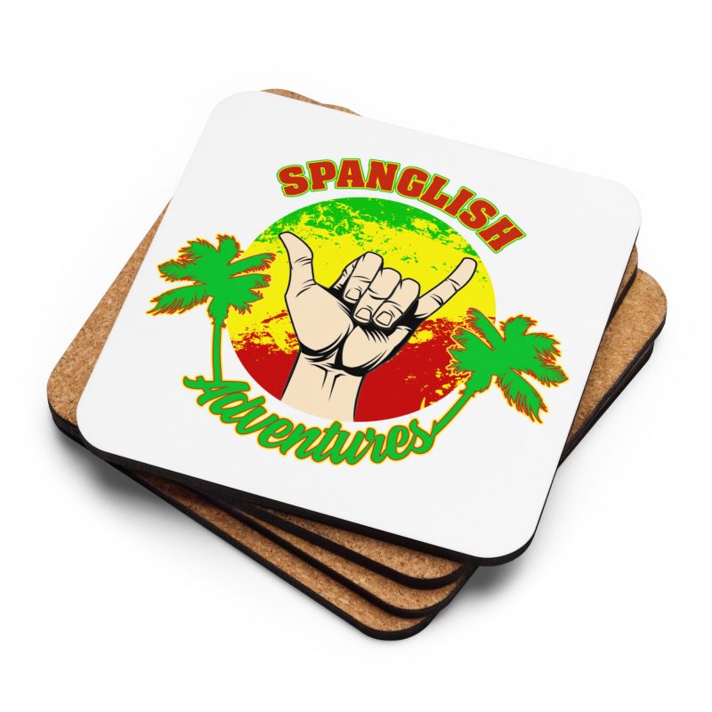 Rasta Man Cork-back coaster