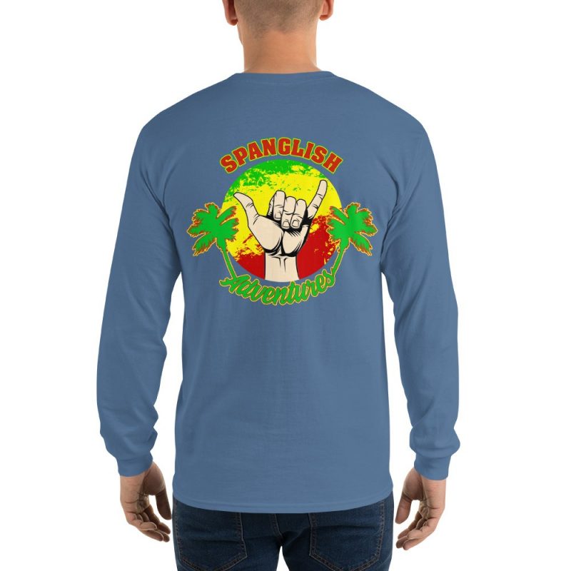 Rasta Man Men’s Long Sleeve Shirt - Image 19