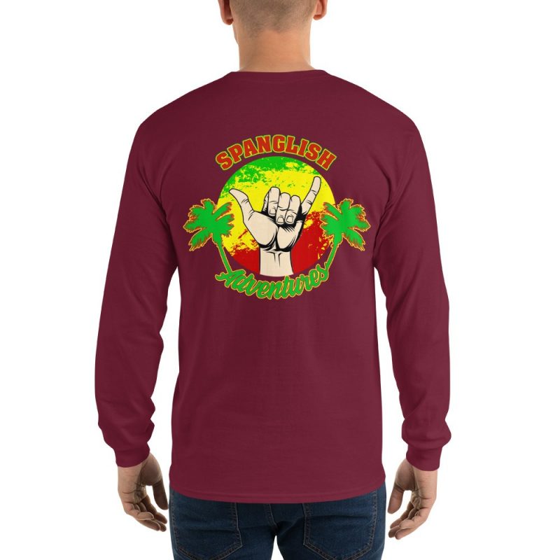 Rasta Man Men’s Long Sleeve Shirt - Image 9