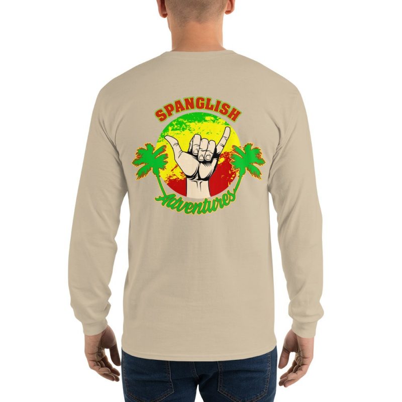 Rasta Man Men’s Long Sleeve Shirt - Image 25