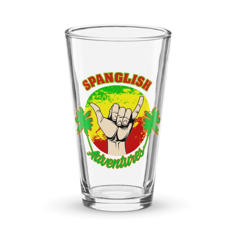 Rasta Man Shaker pint glass