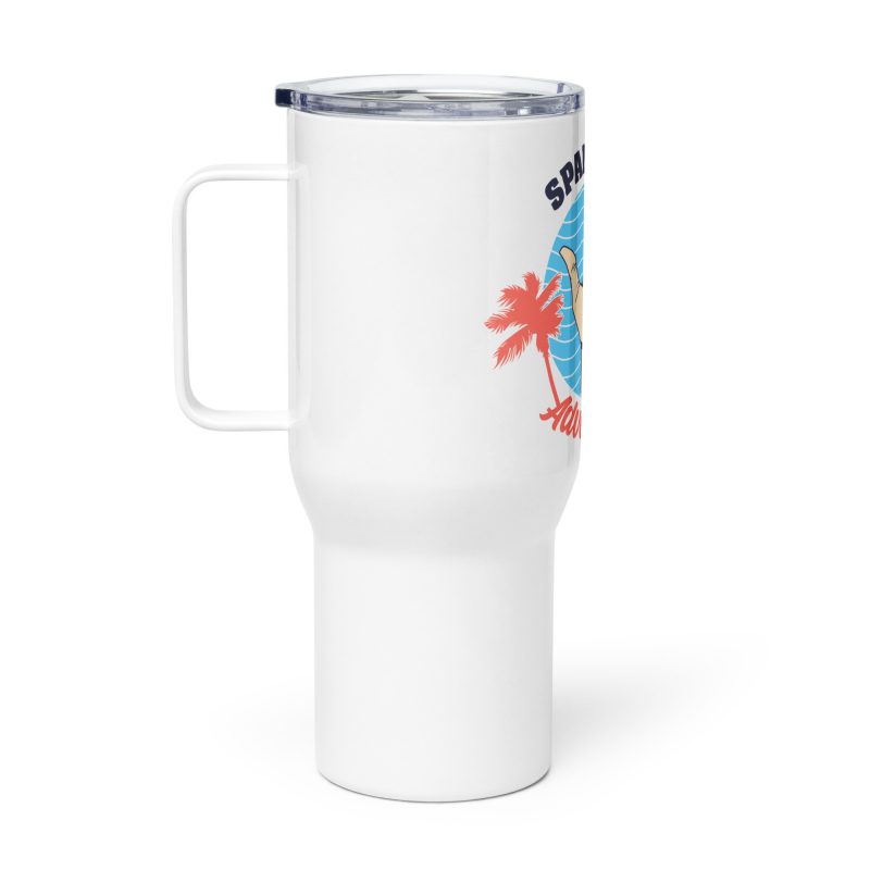 Blue Sky Travel mug with a handle - Image 2