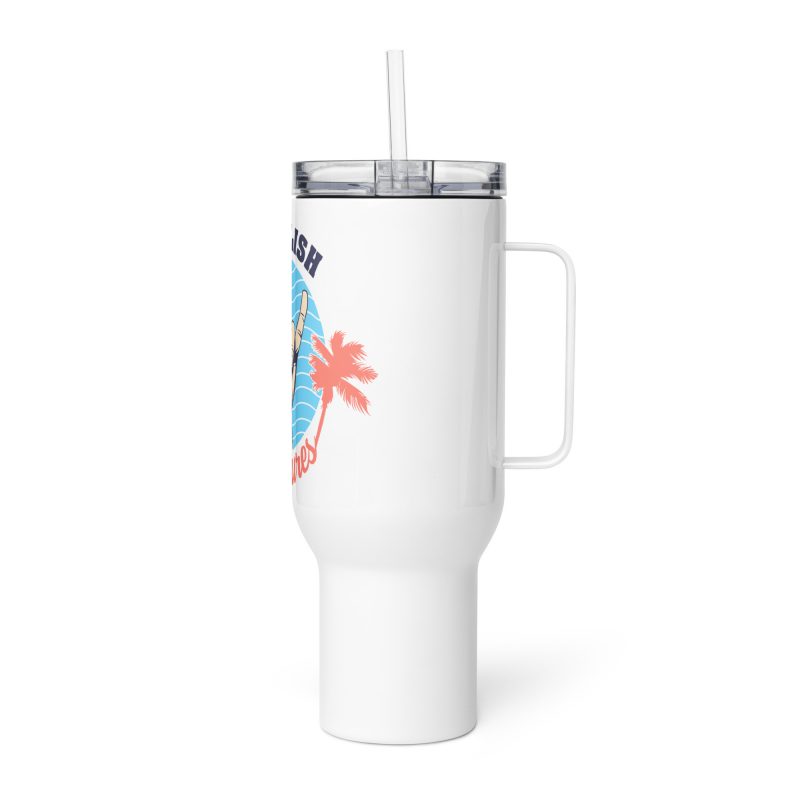 Blue Sky Travel mug with a handle - Image 5