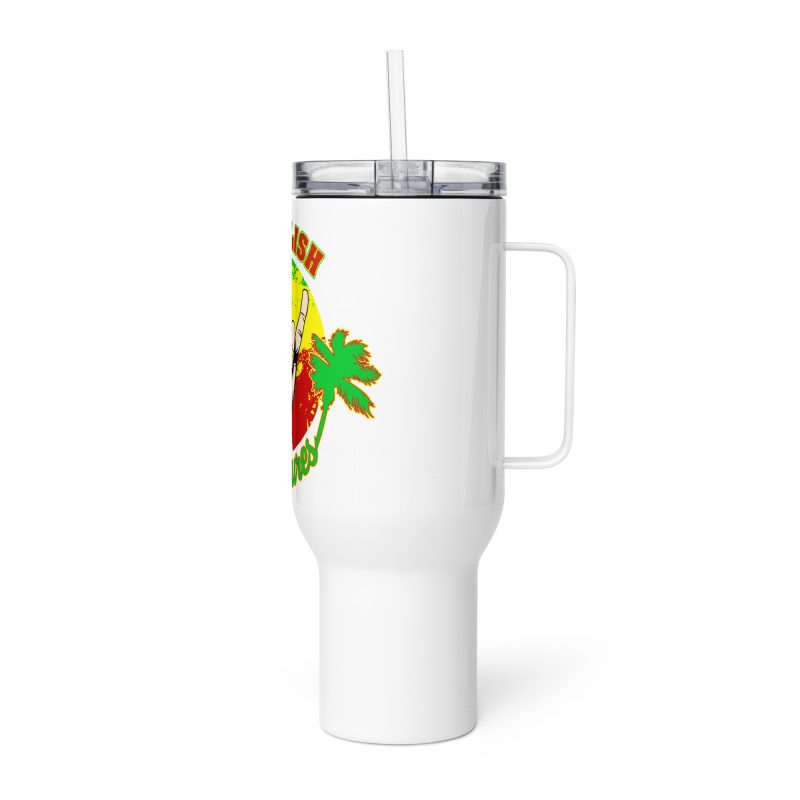 Rasta Man Travel mug with a handle - Image 5