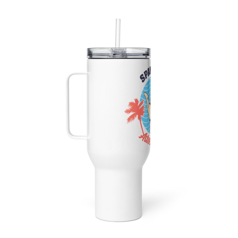 Blue Sky Travel mug with a handle - Image 6