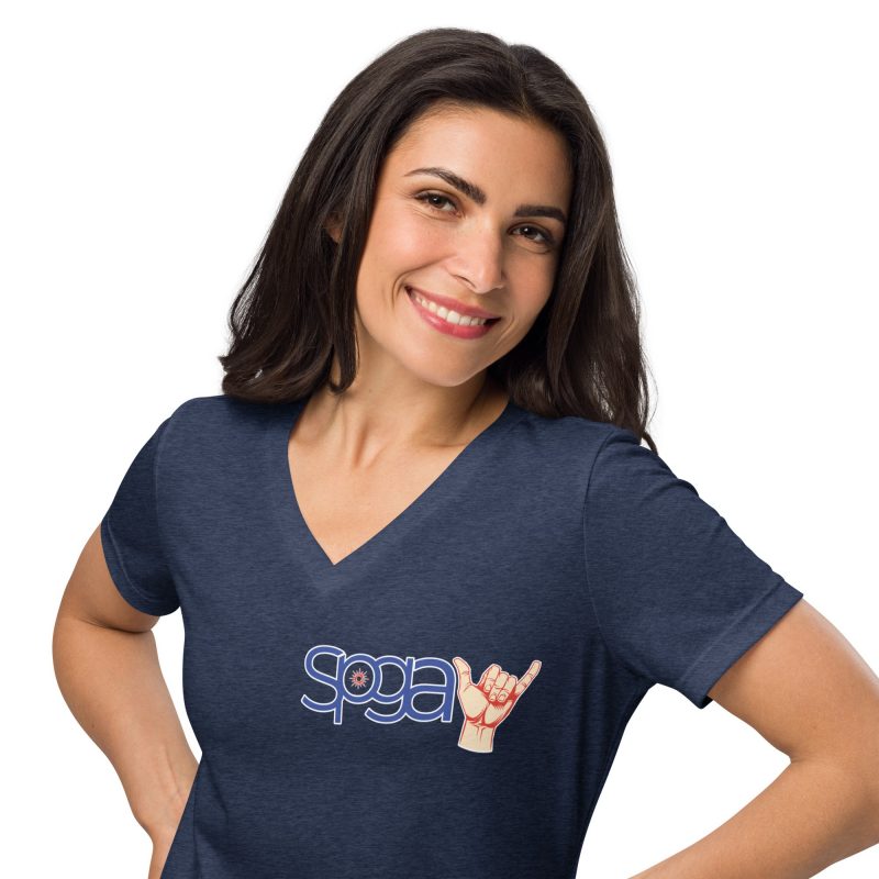 Taino Women’s relaxed v-neck t-shirt - Image 4