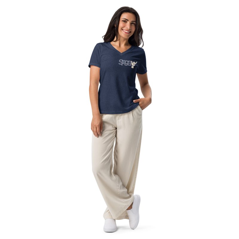Blue Sky Women’s relaxed v-neck t-shirt - Image 10