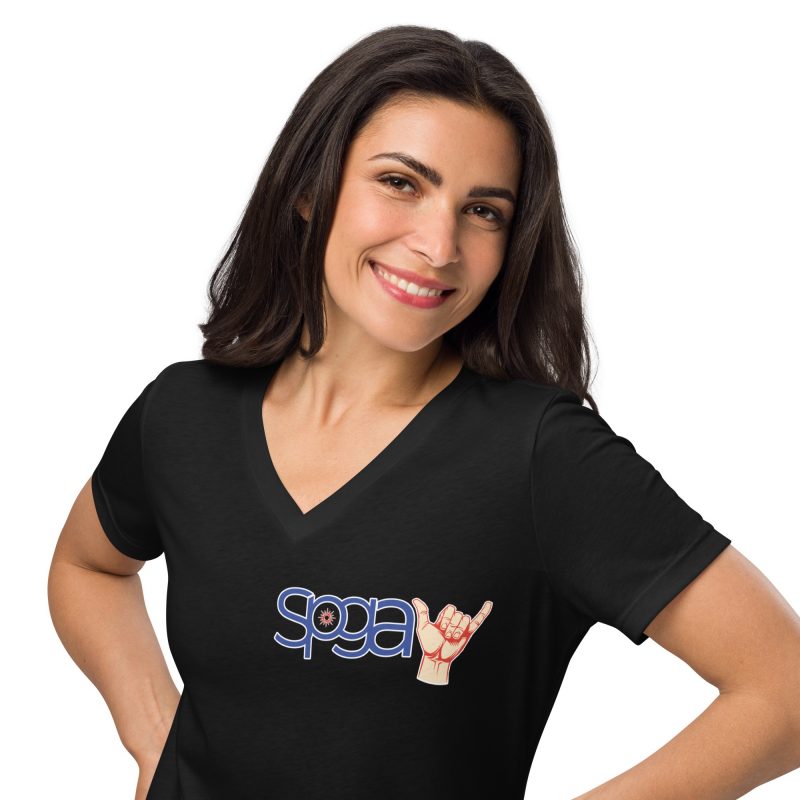 Taino Women’s relaxed v-neck t-shirt - Image 2