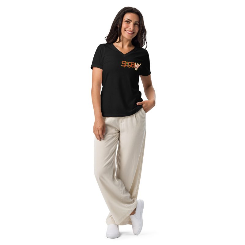 Rasta Man Women’s relaxed v-neck t-shirt - Image 2