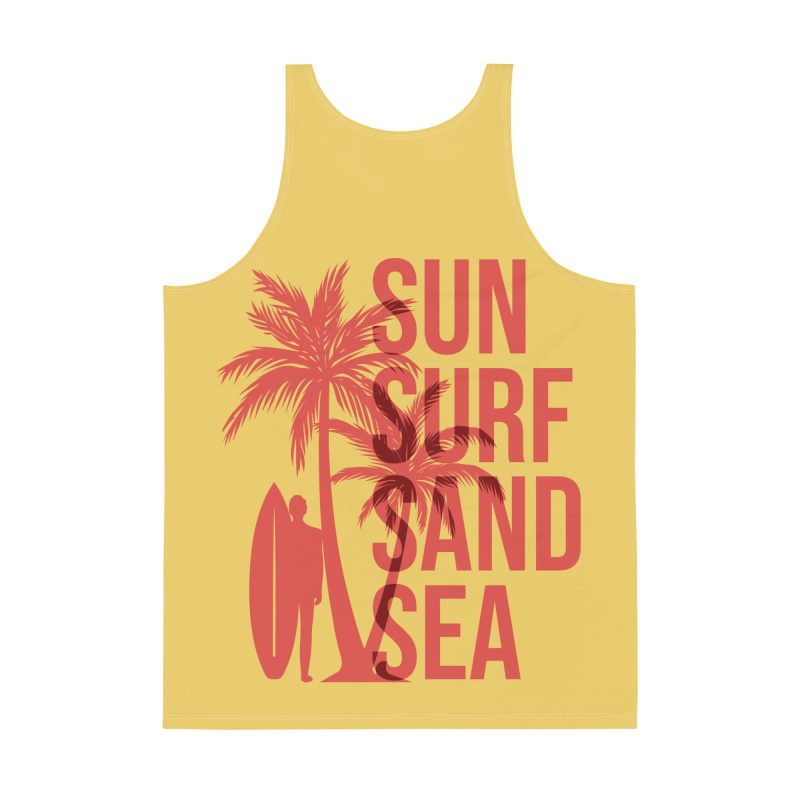 Yellow Sol Sand y Mar Men's Tank Top - Image 2