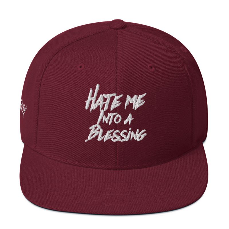 Hate me into a Blessing Snapback Hat - Image 13